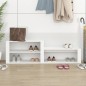 Scarpiera bianco 150x35x45 cm in Legno Multistrato Scarpiera bianco 150x35x45 cm in Legno Multistrato