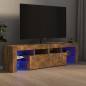 Mobile Porta TV con Luci LED Rovere Fumo 60x38,5x48 cm Mobile Porta TV con Luci LED Rovere Fumo 60x38,5x48 cm