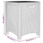 Set Divani da Giardino 3 pz con Cuscini in Rattan PP Grafite Set Divani da Giardino 3 pz con Cuscini in Rattan PP Grafite