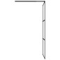 Parete Doccia Walk in 80x195 cm in Vetro Smerigliato ESG Nero Parete Doccia Walk in 80x195 cm in Vetro Smerigliato ESG Nero