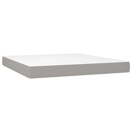 Materasso a Molle Insacchettate Grigio Chiaro 180x200x20 cm