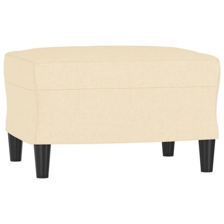Poggiapiedi Crema 60x50x41 cm in Tessuto