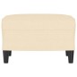 Poggiapiedi Crema 60x50x41 cm in Tessuto Poggiapiedi Crema 60x50x41 cm in Tessuto