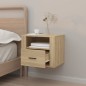 Comodino a Muro Rovere Sonoma 50x36x40 cm Comodino a Muro Rovere Sonoma 50x36x40 cm