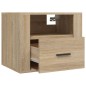 Comodino a Muro Rovere Sonoma 50x36x40 cm Comodino a Muro Rovere Sonoma 50x36x40 cm