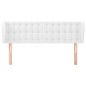 Testiera ad Orecchio Bianca 147x23x78/88 cm in Similpelle