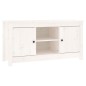 Mobile Porta TV Bianco 103x36,5x52 cm in Legno Massello di Pino Mobile Porta TV Bianco 103x36,5x52 cm in Legno Massello di Pino