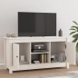 Mobile Porta TV Bianco 103x36,5x52 cm in Legno Massello di Pino Mobile Porta TV Bianco 103x36,5x52 cm in Legno Massello di Pino