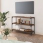 Libreria Rovere Marrone 100x33x70,5cm Legno Multistrato Acciaio Libreria Rovere Marrone 100x33x70,5cm Legno Multistrato Acciaio