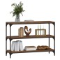 Libreria Rovere Marrone 100x33x70,5cm Legno Multistrato Acciaio Libreria Rovere Marrone 100x33x70,5cm Legno Multistrato Acciaio