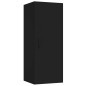 Armadietto Pensile a Muro Nero 34,5x34x90 cm Legno Multistrato Armadietto Pensile a Muro Nero 34,5x34x90 cm Legno Multistrato