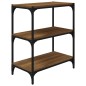 vidaXL Libreria Rovere Marrone 60x33x70,5 cm Legno Multistrato Acciaio vidaXL Libreria Rovere Marrone 60x33x70,5 cm Legno Multistrato Acciaio