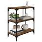 vidaXL Libreria Rovere Marrone 60x33x70,5 cm Legno Multistrato Acciaio vidaXL Libreria Rovere Marrone 60x33x70,5 cm Legno Multistrato Acciaio