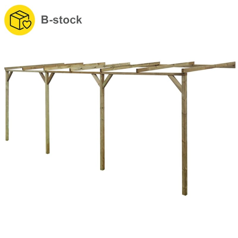 Pergola Addossata B-Stock 2x6x2,2 m Pino Massello Impregnato Pergola Addossata B-Stock 2x6x2,2 m Pino Massello Impregnato