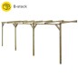 Pergola Addossata B-Stock 2x6x2,2 m Pino Massello Impregnato Pergola Addossata B-Stock 2x6x2,2 m Pino Massello Impregnato