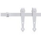 vidaXL Kit Mini Anta Scorrevole in Acciaio al Carbonio Bianco 122 cm vidaXL Kit Mini Anta Scorrevole in Acciaio al Carbonio Bianco 122 cm
