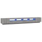 Set Mobili TV 3 pz con Luci LED Grigio Sonoma Legno Multistrato Set Mobili TV 3 pz con Luci LED Grigio Sonoma Legno Multistrato