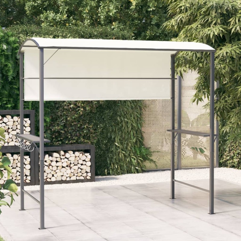 Gazebo con Tetto 220x110x200 cm Crema Gazebo con Tetto 220x110x200 cm Crema