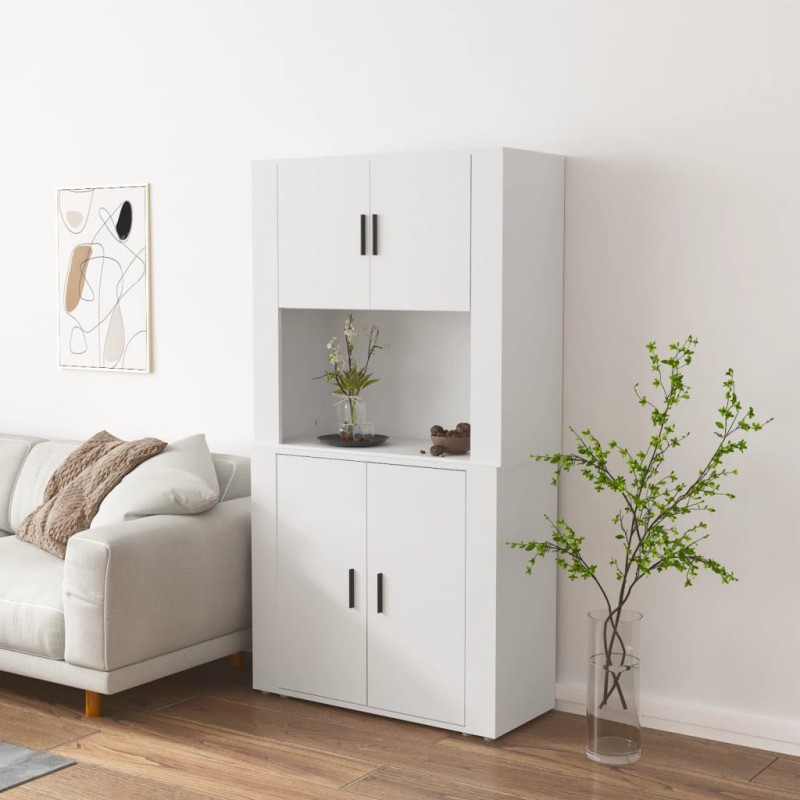 Credenza Bianca in Legno Multistrato Credenza Bianca in Legno Multistrato