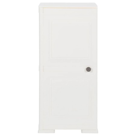 Armadietto in Plastica 40x43x85,5cm Effetto Legno Bianco Angora