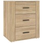 Comodino Rovere Sonoma 50x36x60 cm in Legno Multistrato