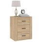 Comodino Rovere Sonoma 50x36x60 cm in Legno Multistrato