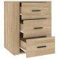 Comodino Rovere Sonoma 50x36x60 cm in Legno Multistrato