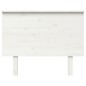 Testiera per Letto Bianca 104x6x82,5 cm Legno Massello di Pino Testiera per Letto Bianca 104x6x82,5 cm Legno Massello di Pino
