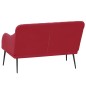 Panca Rosso Vino 110x76x80 cm in Velluto Panca Rosso Vino 110x76x80 cm in Velluto