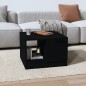 Tavolino da Salotto Nero 50x50x36 cm in Legno Multistrato Tavolino da Salotto Nero 50x50x36 cm in Legno Multistrato