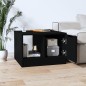Tavolino da Salotto Nero 50x50x36 cm in Legno Multistrato Tavolino da Salotto Nero 50x50x36 cm in Legno Multistrato