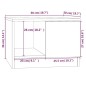 Tavolino da Salotto Nero 50x50x36 cm in Legno Multistrato Tavolino da Salotto Nero 50x50x36 cm in Legno Multistrato