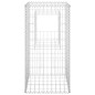 Cesto a Gabbione a Torre 50x50x100 cm in Ferro