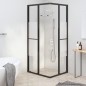 Cabina Doccia ESG Semi Smerigliato 90x70x180 cm Nera Cabina Doccia ESG Semi Smerigliato 90x70x180 cm Nera