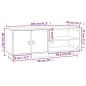Mobile Porta TV 105x34x40 cm in Legno Massello di Pino Mobile Porta TV 105x34x40 cm in Legno Massello di Pino