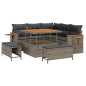 vidaXL Set Divano da Giardino Manuale 8 pcs Grigio 100 x 100 x 71 cm vidaXL Set Divano da Giardino Manuale 8 pcs Grigio 100 x 100 x 71 cm
