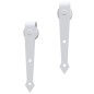 Kit Accessori per Porta Scorrevole 183 cm in Acciaio Bianco Kit Accessori per Porta Scorrevole 183 cm in Acciaio Bianco