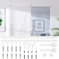 Kit Accessori per Porta Scorrevole 183 cm in Acciaio Bianco Kit Accessori per Porta Scorrevole 183 cm in Acciaio Bianco