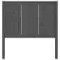 Testiera per Letto Grigia 95,5x4x100 cm Legno Massello di Pino Testiera per Letto Grigia 95,5x4x100 cm Legno Massello di Pino