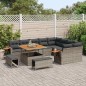 vidaXL Set Divano da Giardino 12 pcs Grigio 100 x 100 x 71 cm vidaXL Set Divano da Giardino 12 pcs Grigio 100 x 100 x 71 cm