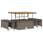 vidaXL Set Divano da Giardino 12 pcs Grigio 100 x 100 x 71 cm vidaXL Set Divano da Giardino 12 pcs Grigio 100 x 100 x 71 cm