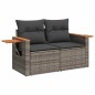 vidaXL Set Divano da Giardino 12 pcs Grigio 100 x 100 x 71 cm vidaXL Set Divano da Giardino 12 pcs Grigio 100 x 100 x 71 cm