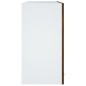 Pensile in Vetro Rovere Fumo 60x31x60 cm Legno Multistrato Pensile in Vetro Rovere Fumo 60x31x60 cm Legno Multistrato