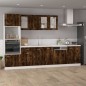 Mobile Pensile Vetro Rovere Fumo 40x31x60 cm Legno Multistrato Mobile Pensile Vetro Rovere Fumo 40x31x60 cm Legno Multistrato