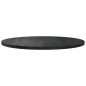Piano Tavolo Nero Ø80x2,5 cm in Legno Massello di Pino Piano Tavolo Nero Ø80x2,5 cm in Legno Massello di Pino