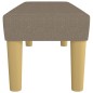 vidaXL Panca Tortora 100x30x30 cm in Tessuto vidaXL Panca Tortora 100x30x30 cm in Tessuto