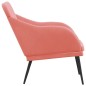 Panca Rosa 110x76x80 cm in Velluto Panca Rosa 110x76x80 cm in Velluto