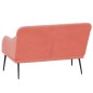 Panca Rosa 110x76x80 cm in Velluto Panca Rosa 110x76x80 cm in Velluto