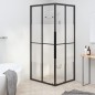 Cabina Doccia ESG Semi Smerigliato 80x70x180 cm Nera Cabina Doccia ESG Semi Smerigliato 80x70x180 cm Nera