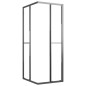 Cabina Doccia ESG Semi Smerigliato 80x70x180 cm Nera Cabina Doccia ESG Semi Smerigliato 80x70x180 cm Nera